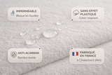 Protège-matelas imperméable & respirant – 100 % coton naturel