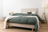 Housse de couette Sylvie Thiriez - percale vert alligator